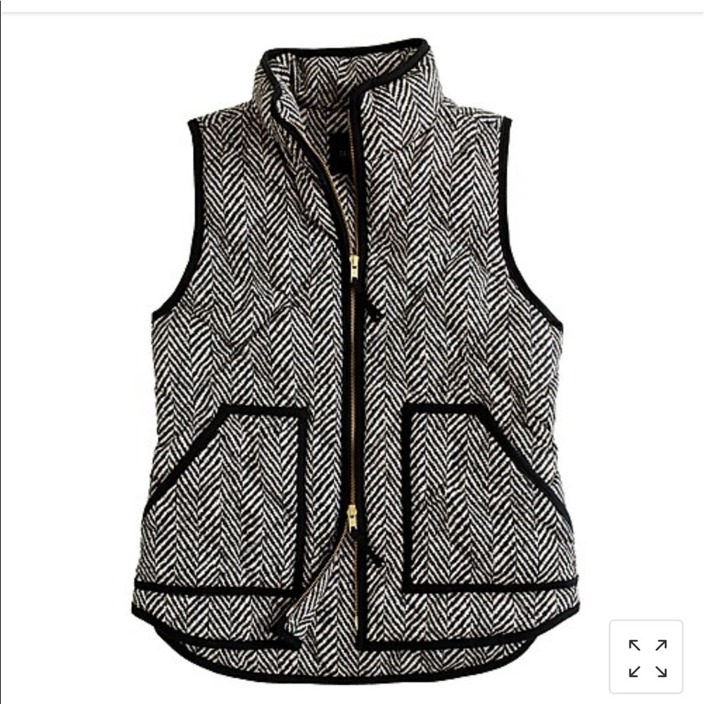 J. Crew Herringbone Excursion Vest
